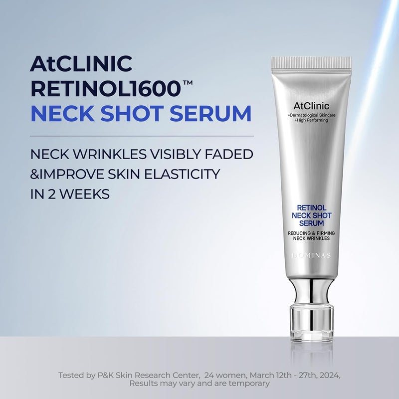 DOMINAS Atclinic Neck Firming Serum with Retinol 5Peptides Reduce Wrinkles Tech Neck Lines in 2 Weeks Lightweight Korean Skincare 1 fl oz - Image 2