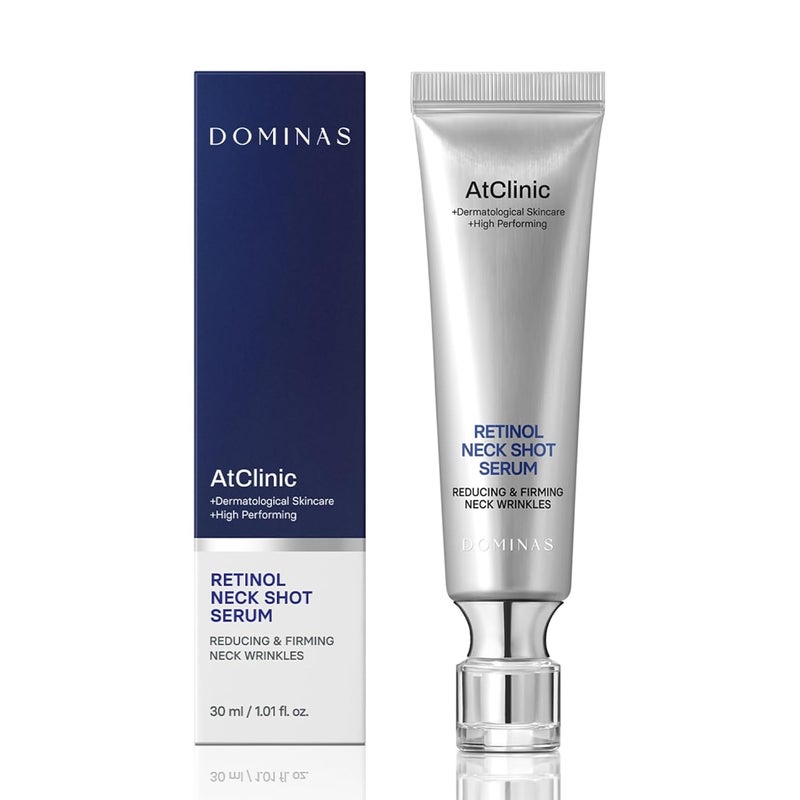 DOMINAS Atclinic Neck Firming Serum with Retinol 5Peptides Reduce Wrinkles Tech Neck Lines in 2 Weeks Lightweight Korean Skincare 1 fl oz - Image 1