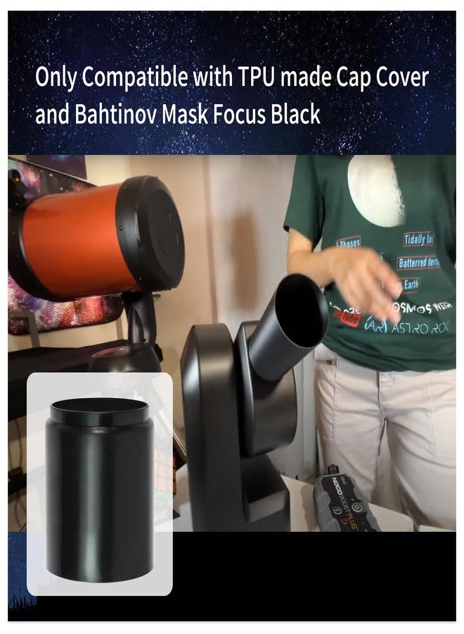 XJJ Dew Shield Compatible With ZWO SeeStar S50 Telescope Light Hood, Lens Stray Light Protection And Lens Anti-condensation Shield Reduces The Risk Of Fogging With Dew. Compatible With Bahtinov Mask Focus - Image 3