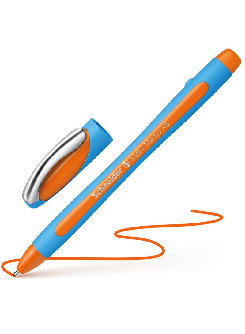 Schneider قلم حبر جاف 1 قطعة مع شريحة XB طرف عريض جداً حبر برتقالي - Image 1