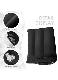 NIBEMINENT Leg positioning pillow with inflatable  pillow, portable cushion, sleeping pillow, leg raise bed sofa, travel camping  - Image 5