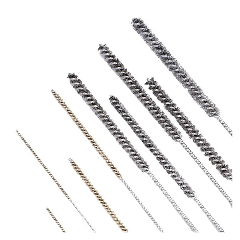 Wire Tube Brushes Hand Tool Brushes 60 x 300mm Long Stainless Steel Wire and Copper Cleaning Twisted-in-Wire Pipe Rust Remove(Diameter20) - Image 3