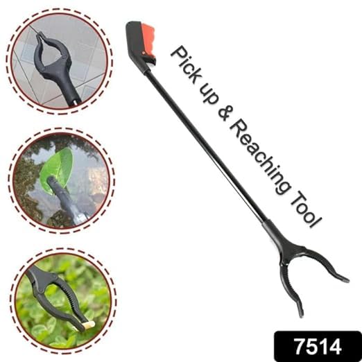 IMUU Extra Long Pickup Aid Trash Picker Upper, Heavy Duty Trash Grabber Pickup Stick, Rotating Hand, Long Pick up Helping Reach Hand Stick Claw Trash Arm Grip for Garden, Picnic (Black) - Image 5
