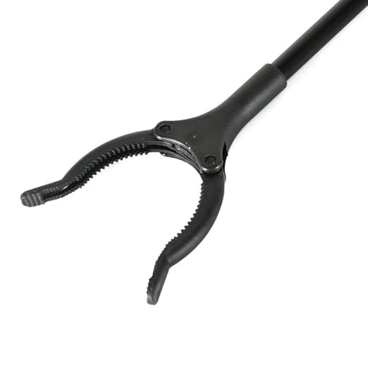 IMUU Extra Long Pickup Aid Trash Picker Upper, Heavy Duty Trash Grabber Pickup Stick, Rotating Hand, Long Pick up Helping Reach Hand Stick Claw Trash Arm Grip for Garden, Picnic (Black) - Image 4