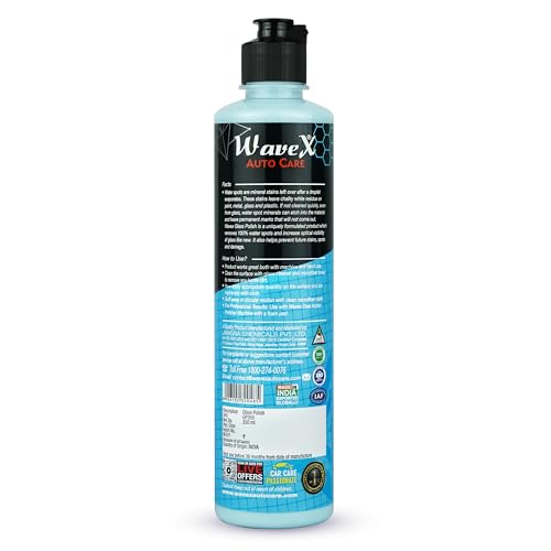 Wavex Glass Polish & Hard Water Stain Remover 350ml | Car Polish for Windshield, Glass & Mirrors | Car Glass Polish, Works as a Glass Cleaner, Provides Optical Clarity - Image 2