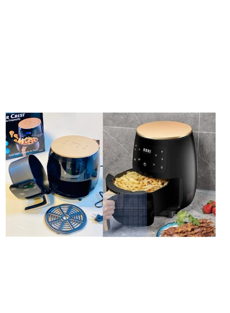 SILVER CREST 6-Liter Air Fryer, Large-Capacity Smart Electric Fryer, 1400 Watt Multifunctional Air Fryers  - Image 1