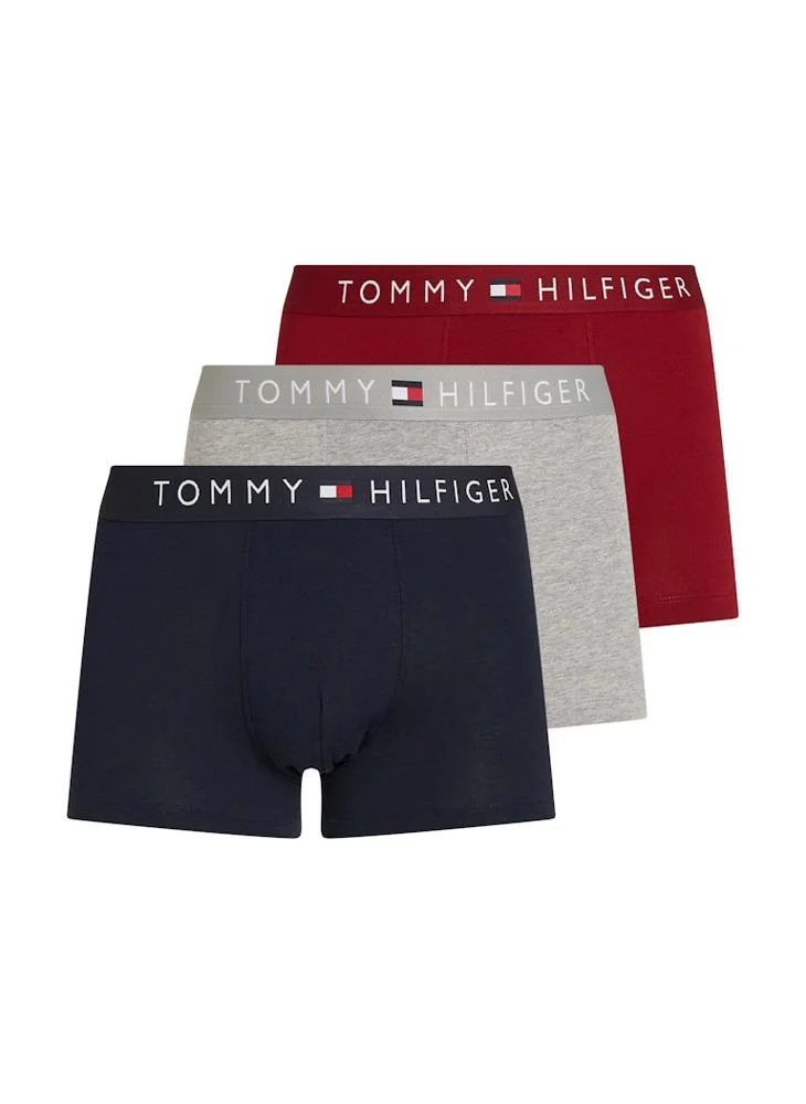 TOMMY HILFIGER 3 Pack Logo Band Trunks