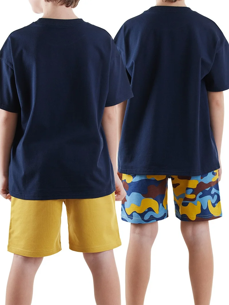 Denokids Boys Basic 2-Piece Shorts Set