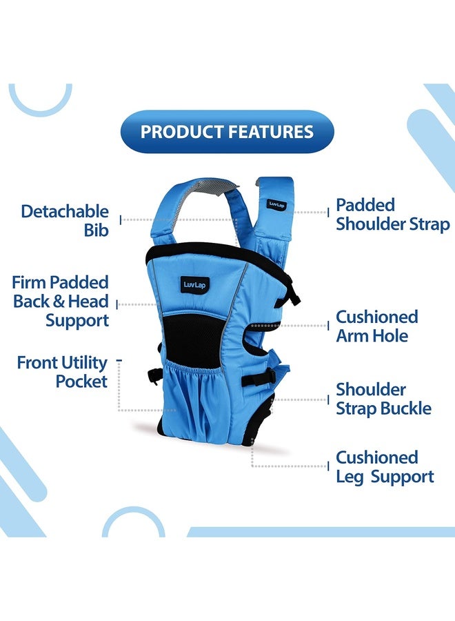 Luvlap Baby Carrier Blossom Blue - 18174 - Image 3