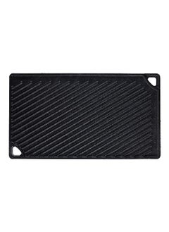 LODGE Seasoned Cast Iron Reversible Rectangular Grill/Griddle Black 0.63 x 9.5 x 16.75 Inch LDP3  - Image 5