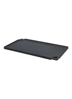 LODGE Seasoned Cast Iron Reversible Rectangular Grill/Griddle Black 0.63 x 9.5 x 16.75 Inch LDP3  - Image 2