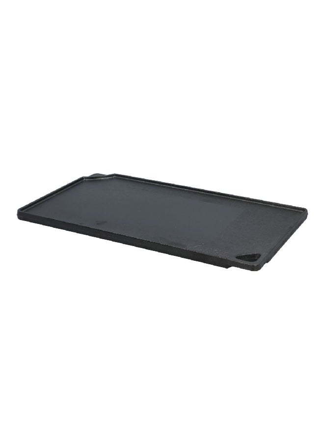 LODGE - Seasoned Cast Iron Reversible Rectangular Grill/Griddle Black 0.63 x 9.5 x 16.75 Inch LDP3 - Image 1
