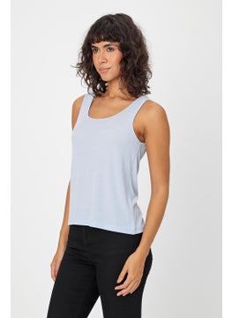 Alexander Gardi Thick Strap U Neck Ribbed Women's Tank Top (B24-0068)  - Image 4