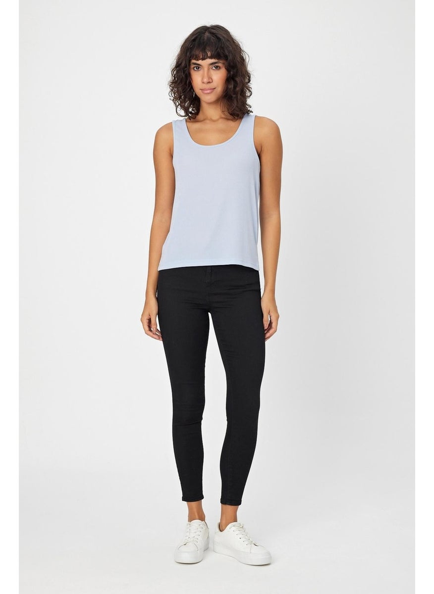 Alexander Gardi Thick Strap U Neck Ribbed Women's Tank Top (B24-0068)  - Image 1