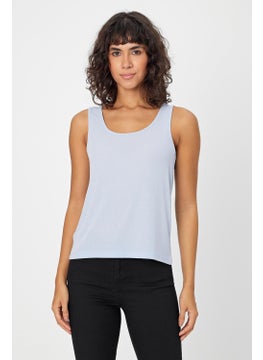 Alexander Gardi Thick Strap U Neck Ribbed Women's Tank Top (B24-0068)  - Image 2