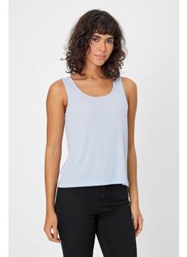 Alexander Gardi Thick Strap U Neck Ribbed Women's Tank Top (B24-0068)  - Image 3