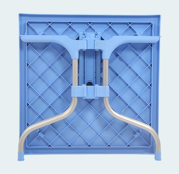 Attro Supreme Olive 4 Seater Square Foldable Plastic Dinning Table for Home Restaurants Cafeterias and Outdoor Areas Durable and StylishSoft Blue - Image 2