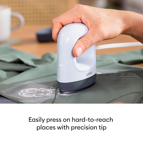 Cricut EasyPress Mini™ LT - Mint Green - Mini Heat Press for Pressing Shoes, Baby Clothes, T-Shirts, & More - Easy to Use with a Single Setting - Precision Tip - Compact & Portable Mini Iron - Image 5