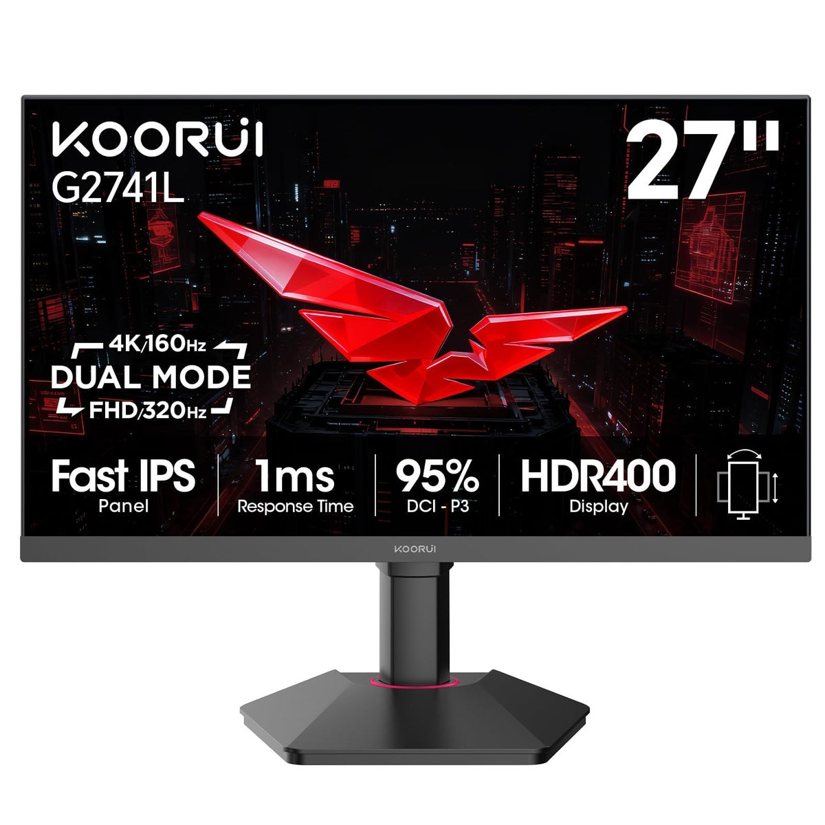 koorui Koorui Gaming Monitor 27 inch Z945AB3AACB81AE9CC054Z