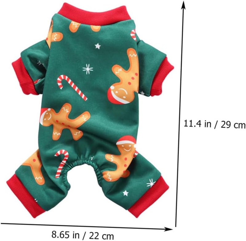 POPETPOP Dog Costume Wear-Resistant Puppy Clothes Green Medium Portable Pet Outfit Halloween and Christmas Lovely Dog Apparel and Puppies - Image 2