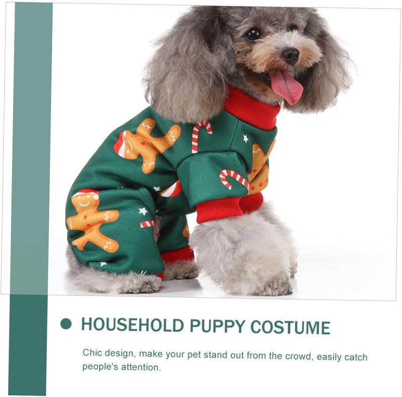 POPETPOP Dog Costume Wear-Resistant Puppy Clothes Green Medium Portable Pet Outfit Halloween and Christmas Lovely Dog Apparel and Puppies - Image 3