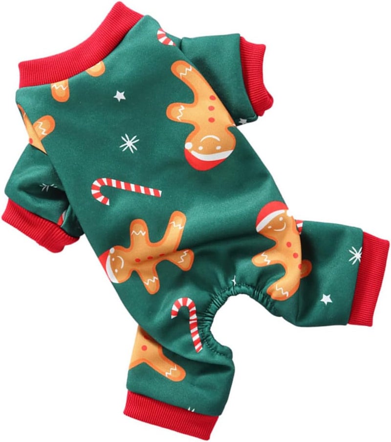 POPETPOP Dog Costume Wear-Resistant Puppy Clothes Green Medium Portable Pet Outfit Halloween and Christmas Lovely Dog Apparel and Puppies - Image 1