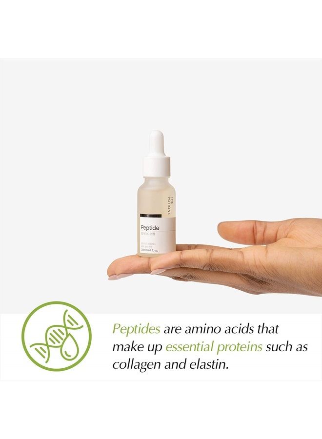 THE POTIONS Peptide Ampoule for Face l Collagen Support, Anti Aging, Elasticity l Korean Skincare, Cruelty-free, Hypoallergenic - 20ml - Image 2