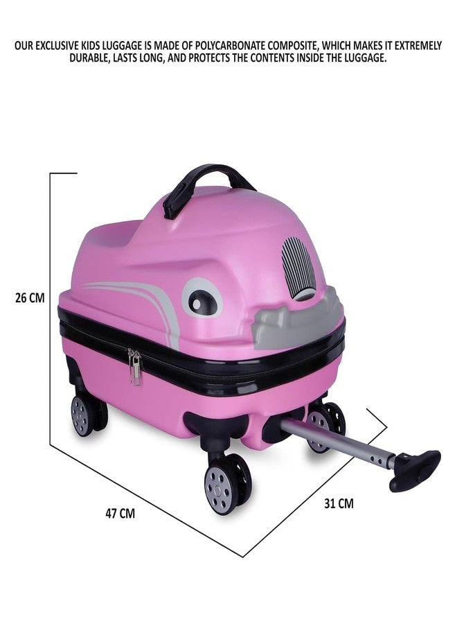 Zhirk Kids Trolley Bag with Wheels for Travel | Cartoon Design Luggage Bag for Boys & Girls | Lightweight Cabin Size School Travel Bag | Durable & Spacious Kids Suitcase - Image 2
