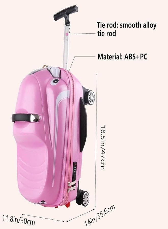 Zhirk Kids Trolley Bag with Wheels for Travel | Cartoon Design Luggage Bag for Boys & Girls | Lightweight Cabin Size School Travel Bag | Durable & Spacious Kids Suitcase - Image 3