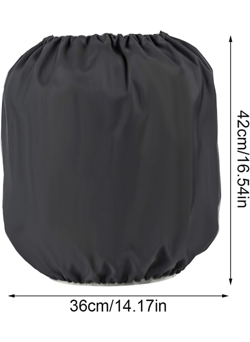 Outdoor Gas Tank Cover Heavy Duty UV Protective Propane Bag Durable and Waterproof Oxford Cloth Gas Cylinder Sleeve Weather Resistant Cover for Standard 20lb Tank & RV Camper Grill, Black - Image 2