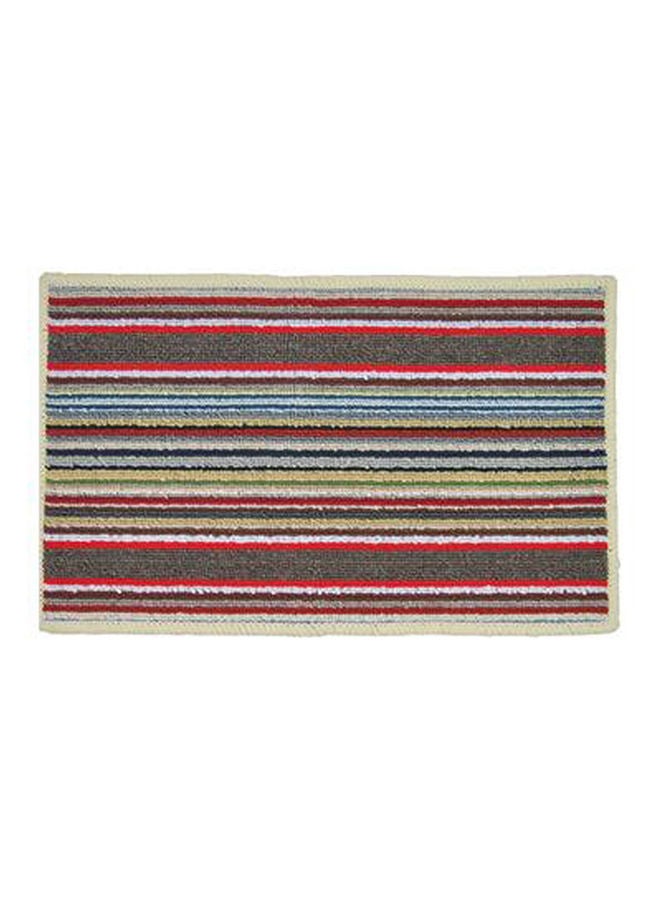 NIBEMINENT Striped Water Absorption Doormat Multicolour 54x33cmcentimeter