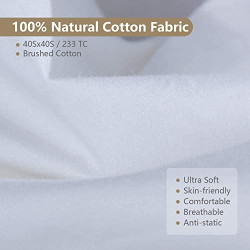 9villa Hotel Collection Fiber Pillows for Sleeping Soft, Cooling, Luxury Microfiiber Pillow for Neck Pain Relief Suitable, Stomach or Side Sleepers (Standard Size, 27x18 Inches) Set of 2 - Image 5