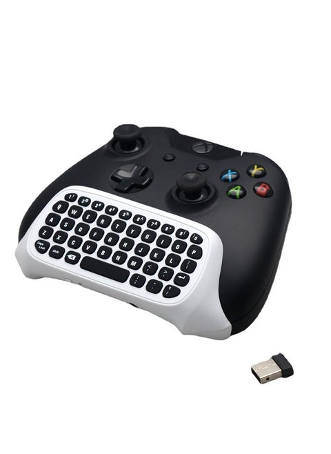 Controller Keyboard for Xbox Series X/S Wireless 2.4G Ergonomic USB Gamepad Keypad QWERTY Chatpad with Audio and Headset Jack for Game Live Chat Compatiable with Xbox Series S/Series X/One/One S
