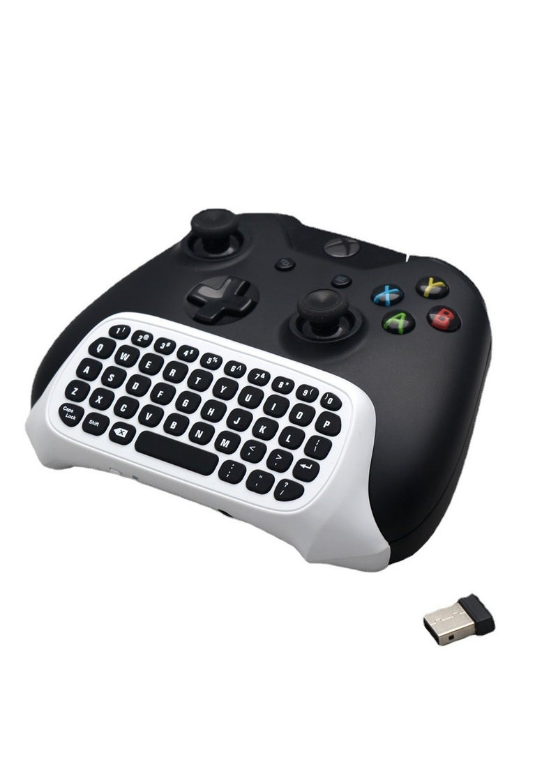 MIXDE - Controller Keyboard for Xbox Series X/S Wireless 2.4G Ergonomic USB Gamepad Keypad QWERTY Chatpad with Audio and Headset Jack for Game Live Chat Compatiable with Xbox Series S/Series X/One/One S - Image 1