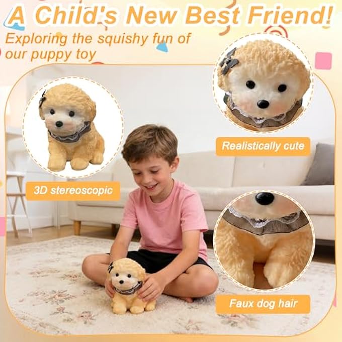 Cevly Big Taba Squishy Dog,Fidget Toys Cute Teddy Dogs,Unique Stress Sensory Toys for Adults & Kids - Animal Squishy Toys for Anxiety for Teenage Girls Teen Boy Tween Christmas Stocking Stuffers Idea - Image 2