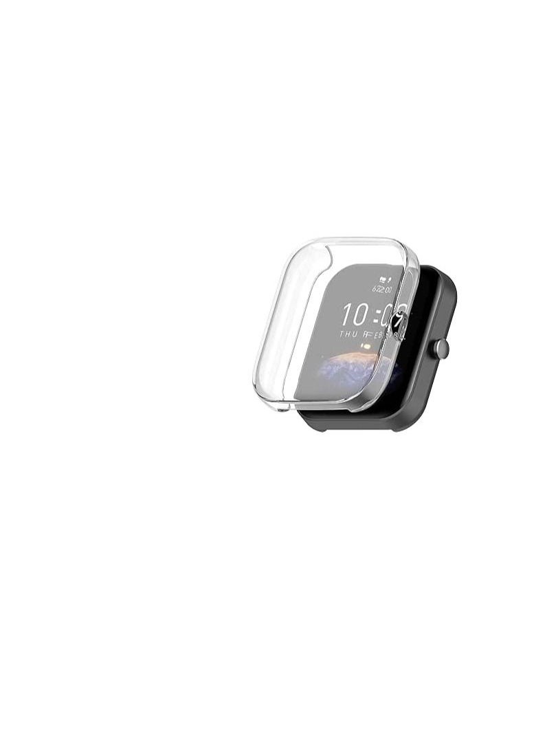 Generic - حافظة متوافقة مع Amazfit Bip3 Pro/Amazfit Bip 3 حافظة حماية شاشة شاملة للساعة غطاء ناعم من مادة TPU مقاوم للصدمات غطاء نحيف واقي ممتص للصدمات رفيع - Image 1