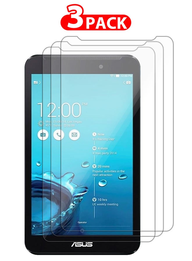 CATANES 3 Packs For Asus Fonepad 7 FE170 Tablet Screen Protector Anti-Glare 9H Hardness Tempered Glass Scratch Resistant HD Display Screen Protector - Image 1