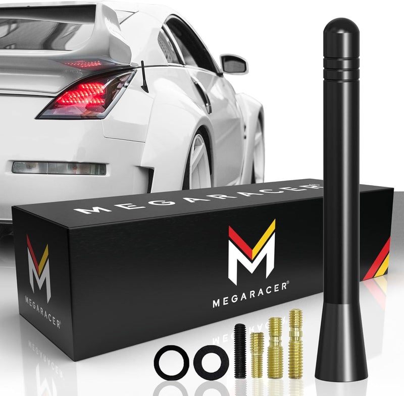 Mega Racer Black Aluminum Antenna for Trucks - Image 1