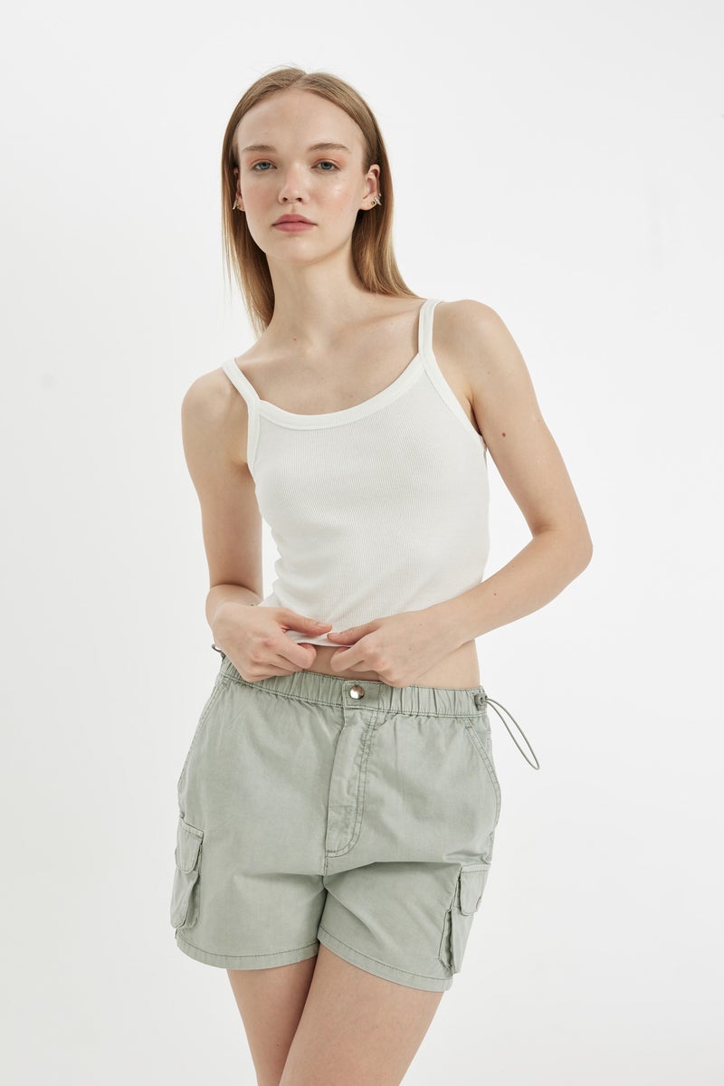 DeFacto Woman Fitted Corduroy Basic Tank Top  - Image 2