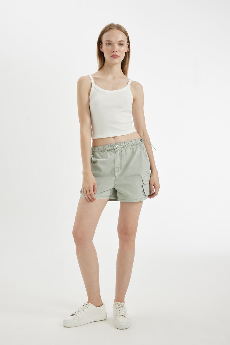 DeFacto Woman Fitted Corduroy Basic Tank Top  - Image 5
