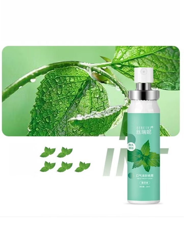 Siruini Multi Effeet Fresh Oral Spray 20ml, Bad Breath Treatment for Adults, Mint Flavor Mouth Freshener, Effective Mouth Spray, Breath Freshener Spray, Oral Care Spray, Mouth Healthy Care*3PCS - Image 2