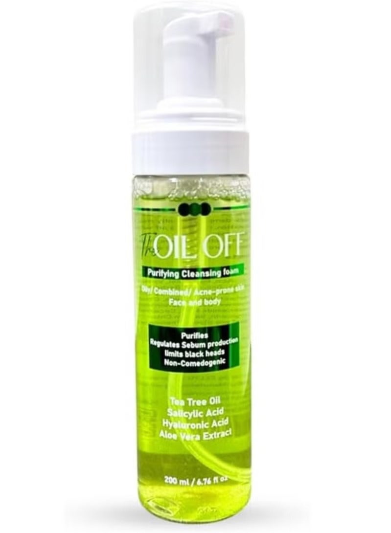 THE OIL OFF PURIFYING CLEANSING FOAM OILY, COMBINED,ACNE-PRONE SKIN FASE AND BODY 200ML