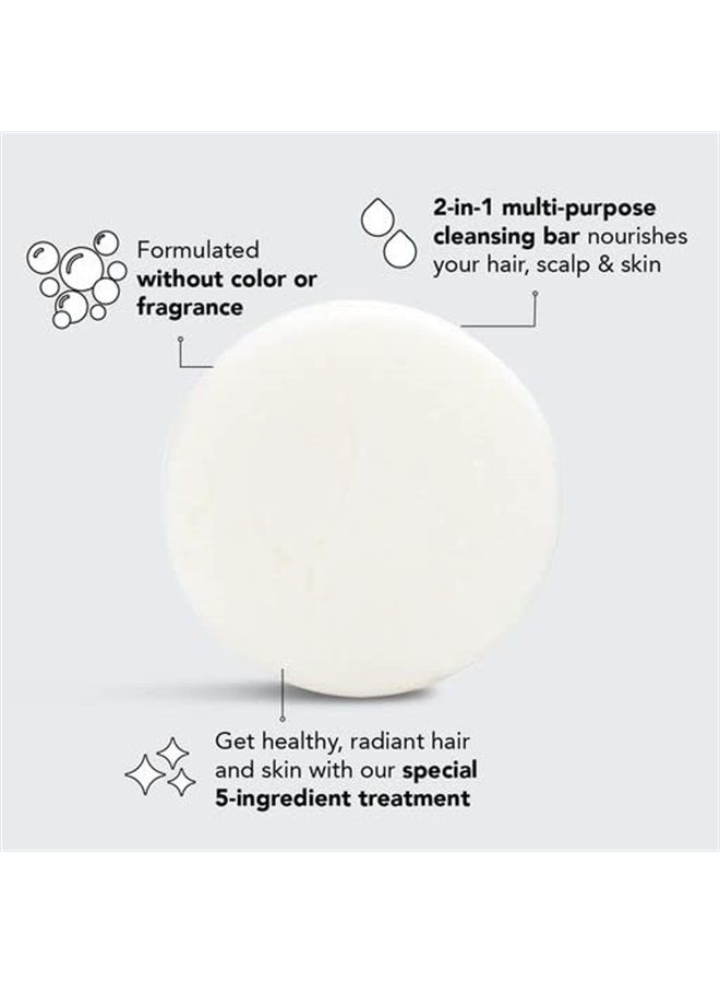 Kitsch 2-in-1 Shampoo & Body Wash Bar - Ultra Sensitive Bar Shampoo and Body Bar Soap for Radiant Hair & Skin | Fragrance Free Solid Shampoo Bar for Hair & Natural Body Soap | Zero Waste - 3.2oz - Image 2