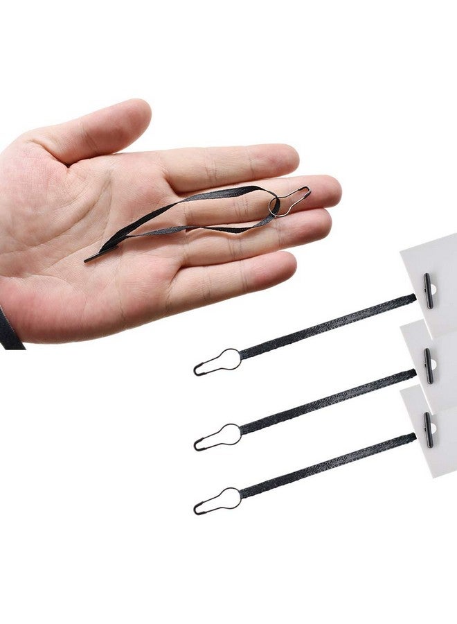 ريناشد 4.5 بوصة 500 قطعة من مشابك التثبيت الحريرية وسلاسل الساتان دبوس أمان وشائك سهل وسريع التركيب (أسود) - Image 4