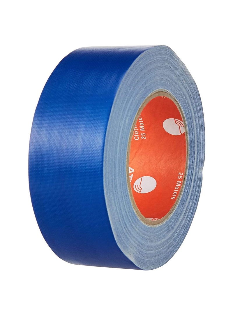 ATLAS شريط قماش بطول 25 متر وعرض 2 بوصة بلون أزرق داكن - Image 1