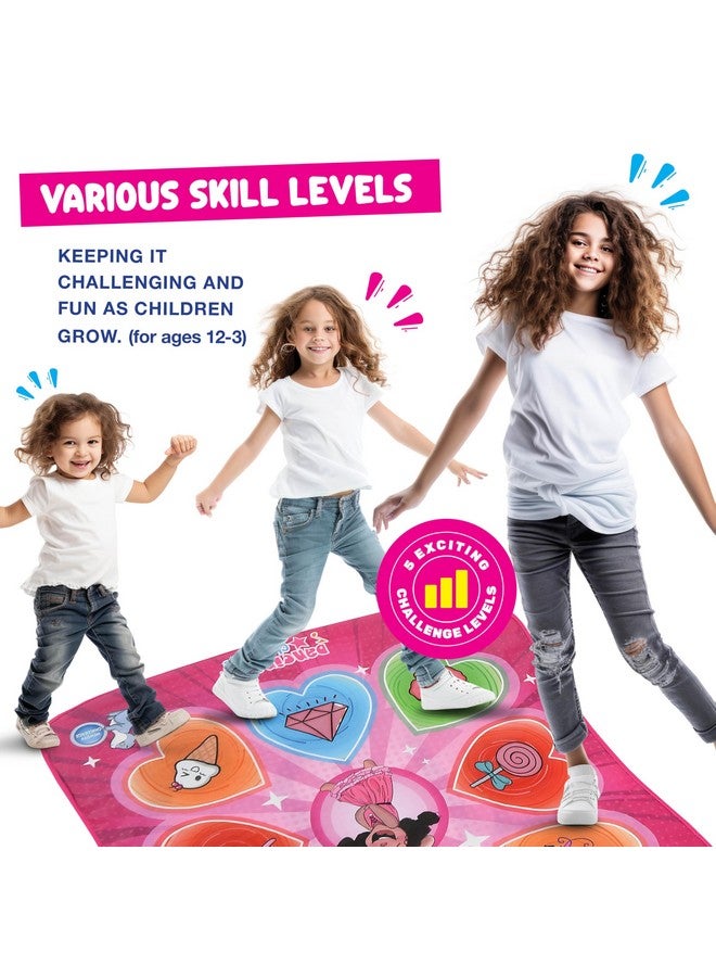 Play22 Dance Mat For Kids - Best Birthday Gifts For Girls & Boys Electronic Dance Game Toy For Kids, Adjustable Volume, 5 Levels - Dance Pad With Led Lights & Built-In Music For Ages 3-12 Years Old - Image 3