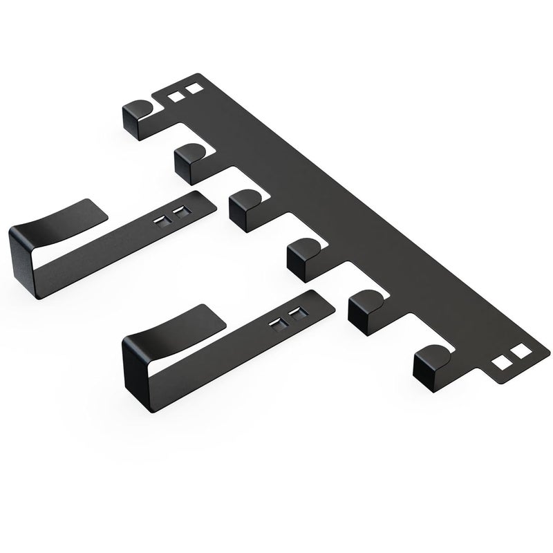 UB Unity Brand Heavy Duty CarbonMetal Over Door Hanger for Cloths, Drill Free Door Hanging Hooks Suitable for Bathroom, Bedroom, Kitchen | Scarf, Coat, Towel Holder | Carbon Steel (Modal C, Pack of 2) - Image 4