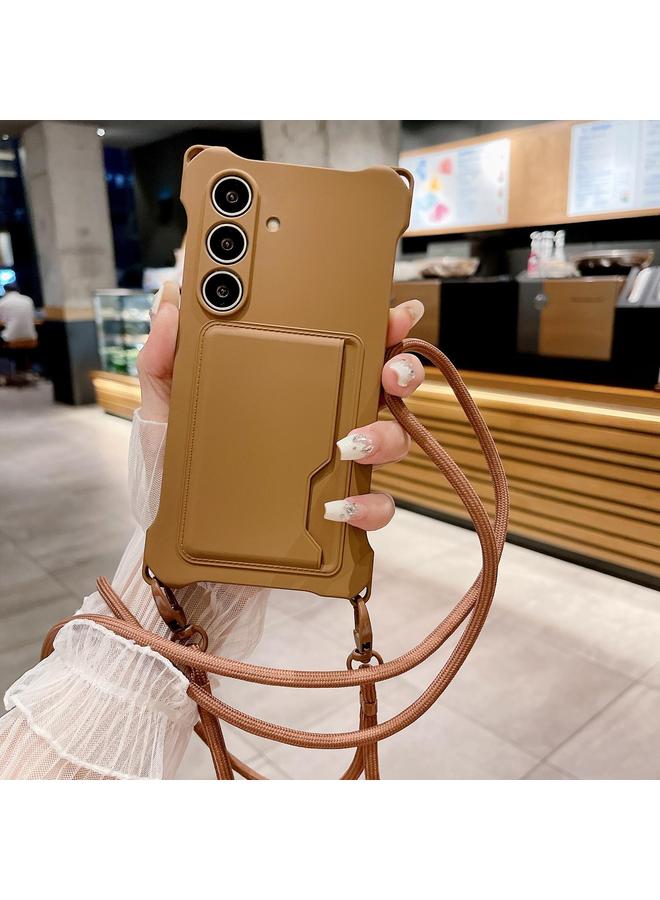 إيروريكس جراب لهاتف Samsung Galaxy A15 مصنوع من مادة TPU السائلة وحقيبة بطاقات وغطاء هاتف مقاوم للصدمات بأربع زوايا - Image 1