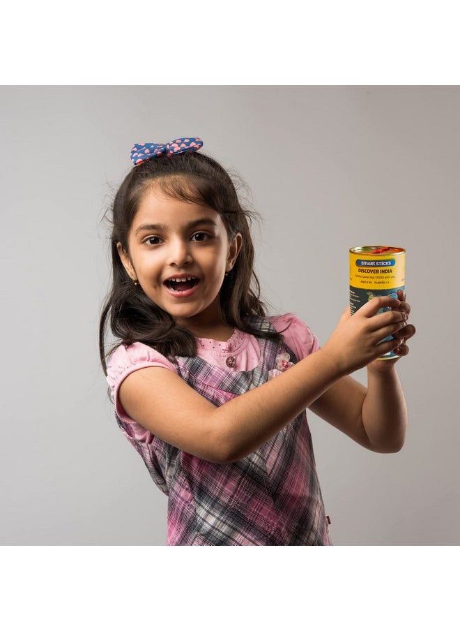 تشاك أند تشاكلز - أعواد ذكية من Chalk and Chuckles لاكتشاف الهند، ألعاب للأطفال من سن 7 سنوات فما فوق، لغز خريطة الهند، ألعاب تعليمية ممتعة، لعبة ورق، هدية عيد ميلاد للبنات والأولاد 8، 9، 10، 11، 12 - Image 1