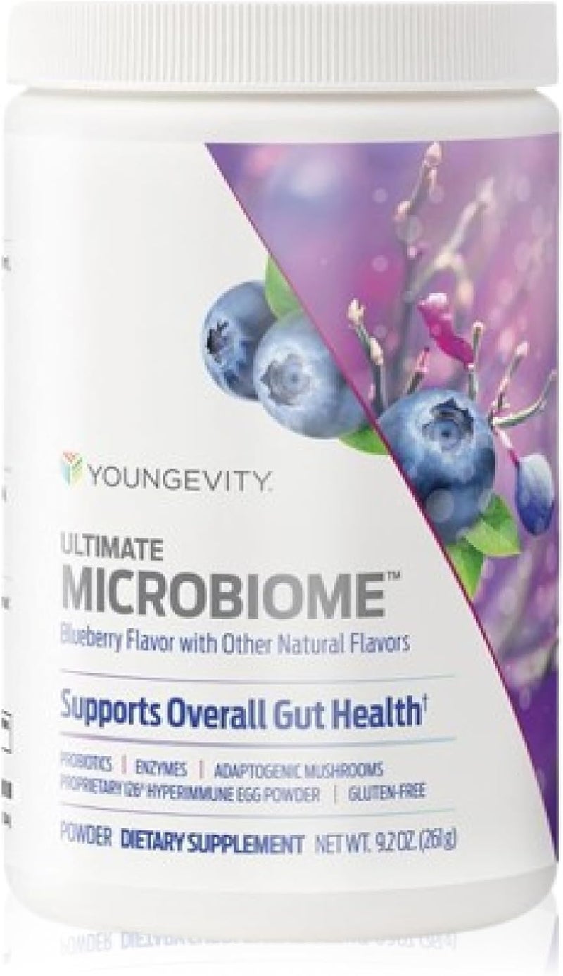 Youngevity Ultimate Microbiome  Prebiotic Probiotic  Postbiotic Gut Health Supplement  i26 Hyperimmune Egg Powder Probiotic Blend DigeZyme Enzyme Complex  Supports Digestion  Immune Health - Image 1